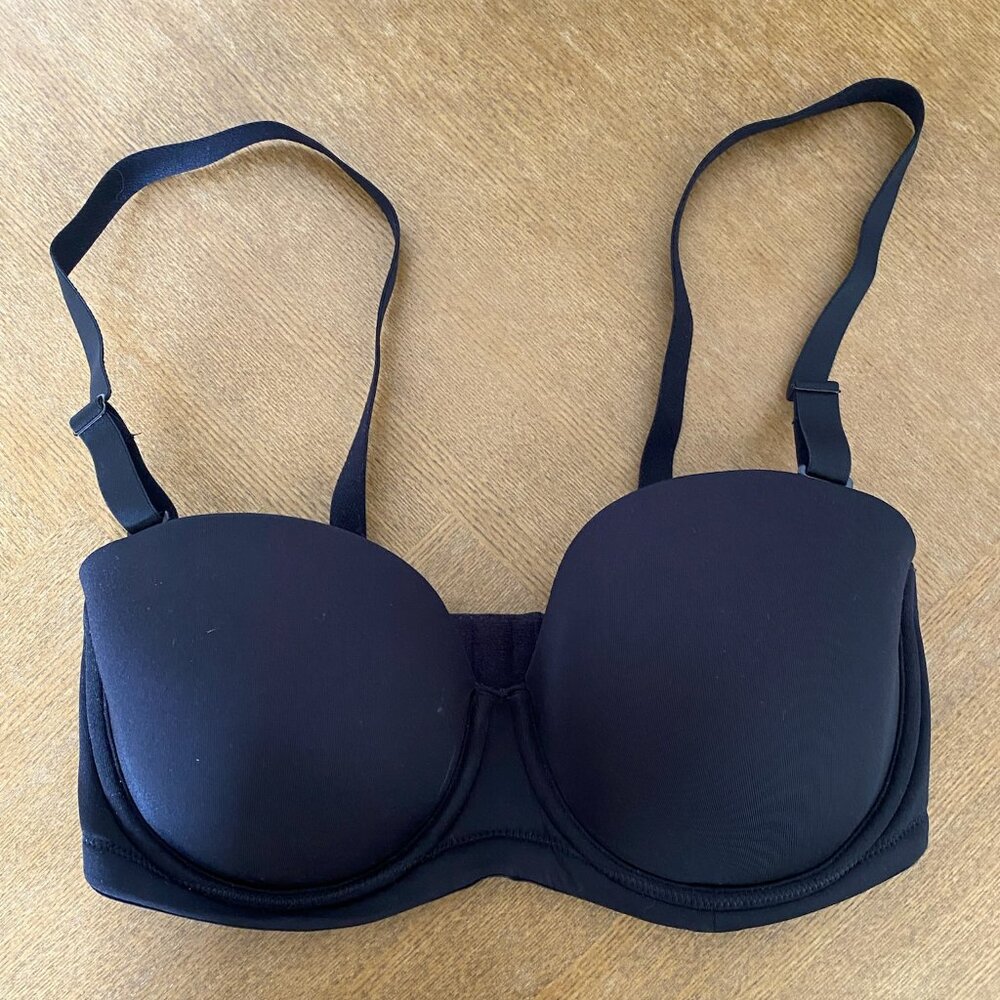 BRAND NEW Wacoal Black Strapless Support Bra 34DD
